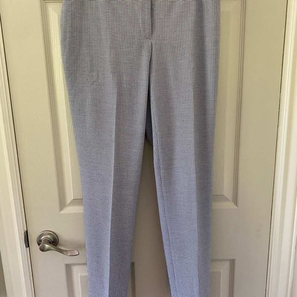 Calvin Klein Black and White Striped Pants